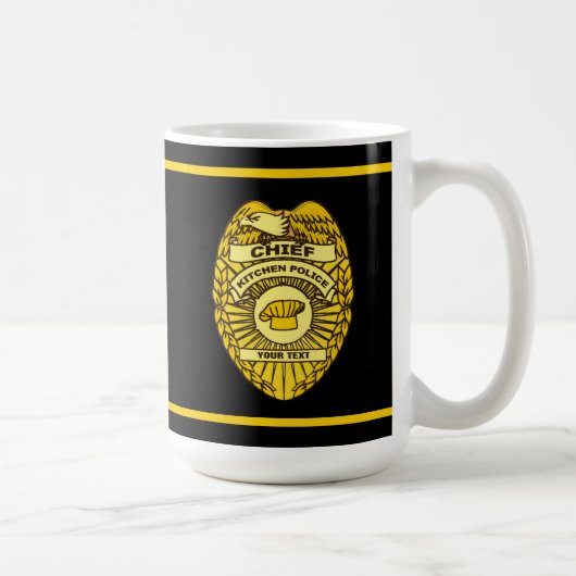 Mug Insigne du chef de la police de cuisine (Droite)