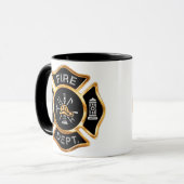 Mug Insigne Gold du service d'incendie (Devant gauche)