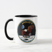 Mug Insigne lunaire d'atterrissage Apollo 11 de la NAS (Gauche)