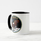 Mug Insigne lunaire d'atterrissage Apollo 11 de la NAS (Devant gauche)