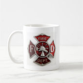 Mug insignes de département du feu de "émail" (Gauche)