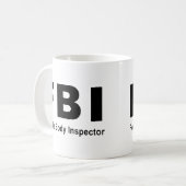 Mug Inspecteur de corps féminin (Devant gauche)