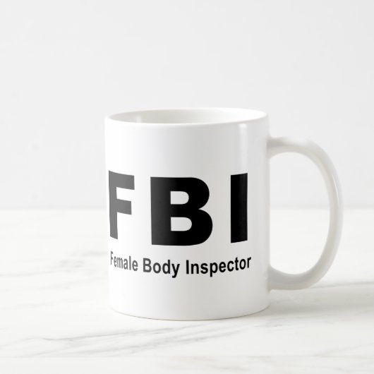 Mug Inspecteur de corps féminin (Droite)