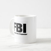 Mug Inspecteur de corps féminin (Devant gauche)
