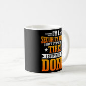 Mug Inspecteur de la sécurité Agent de surveillance Ga (Devant droit)
