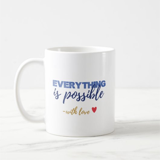 Mug Inspirant avec Amour (Gauche)