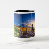 Mug Inspirant avec Coucher de Soleil sur l'Océan (Centre)