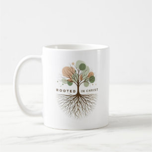 Mug inspirant "enraciné dans le Christ"