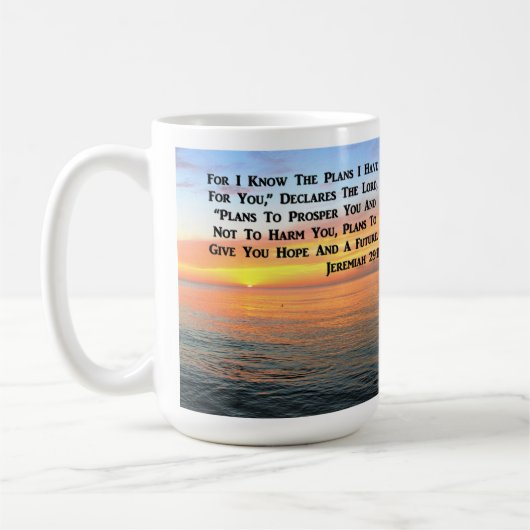 MUG INSPIRANT JEREMIAH 29:11 SCELER (Gauche)