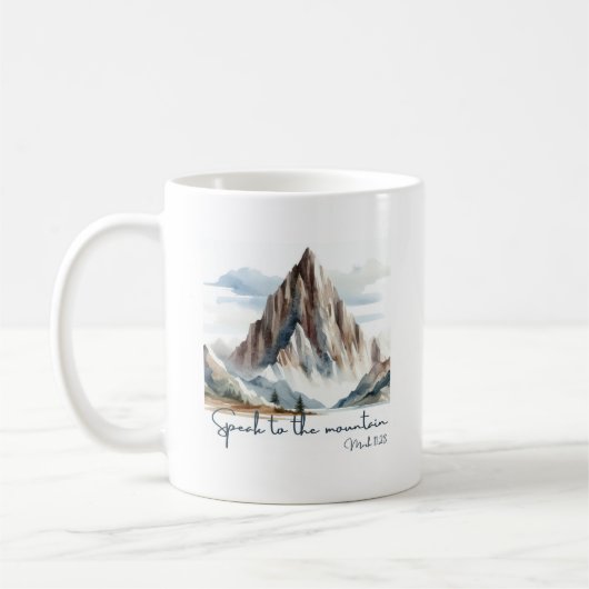 Mug inspirant "Parle à la montagne" - Mark 1 (Gauche)