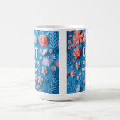 Mug Inspiration Blue floral Croissance mentset (Centre)