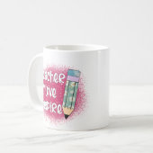 Mug Inspiration d'amour de l'enseignant - Parties scin (Devant gauche)