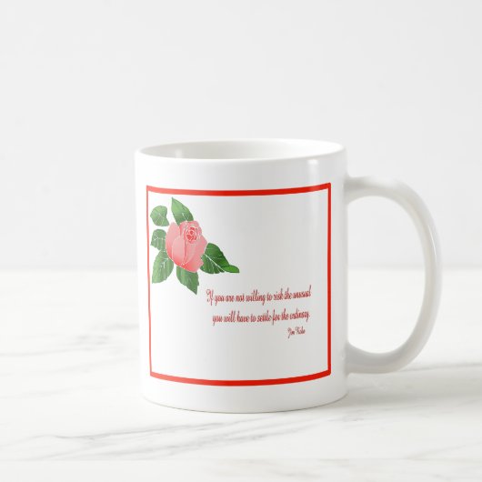 Mug Inspiration de rose rouge (Droite)