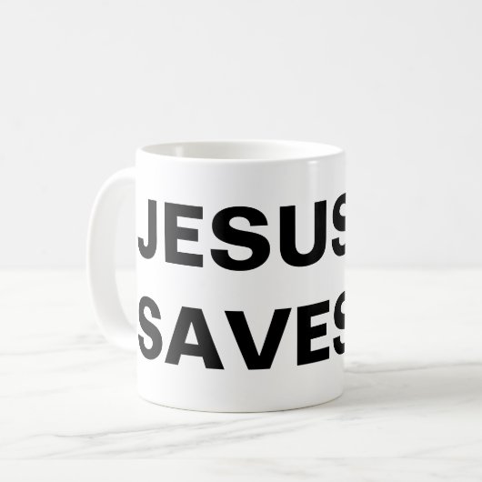 Mug Inspiration "Jésus Sauvons" (Devant gauche)
