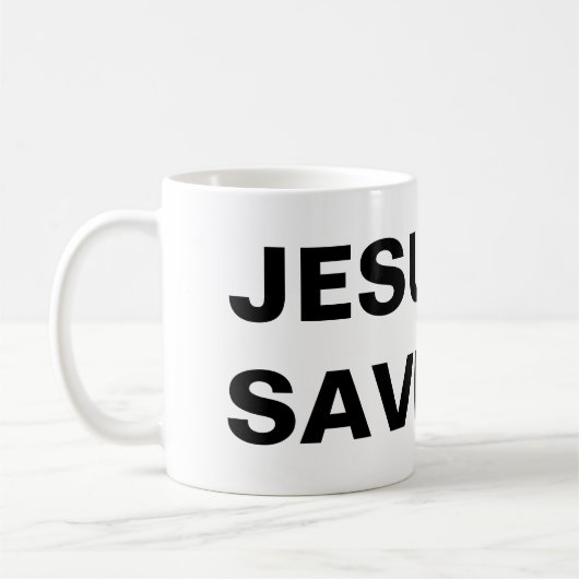 Mug Inspiration "Jésus Sauvons" (Gauche)