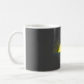 Mug Inspiration minimaliste du soleil bleu jaune (Gauche)