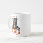 Mug Inspiration Ours Jésus foi chrétienne (Devant gauche)