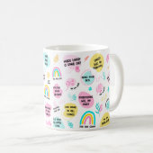 Mug Inspiration quotidienne de la manifeste d'affirmat (Devant droit)