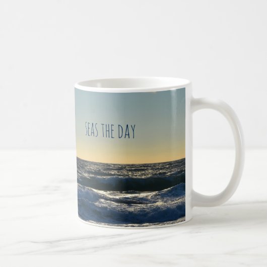 Mug Inspiration "Seas the Day" Océan marin (Droite)