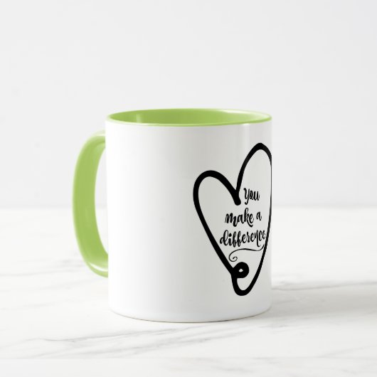 Mug Inspiration : Vous faites une différence (Devant gauche)