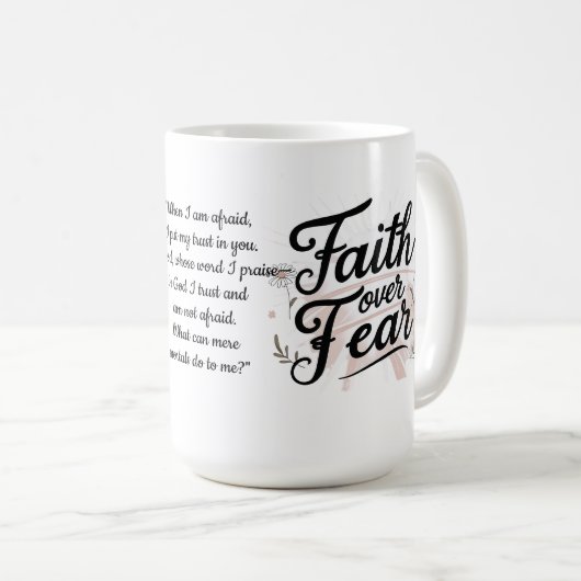 Mug Inspirational Bible Verse Coffee Cup (Devant droit)