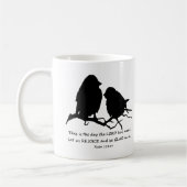 Mug Inspirational Bible Verse Psaume 118:24 Oiseaux (Gauche)