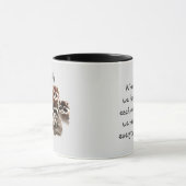 Mug Inspirational Family Quote Fun Raccoon Animaux (Centre)