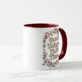 Mug Inspirational "Good Things Take Time" (Devant droit)