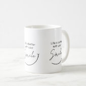 Mug Inspirational Minimalist Typography Quote Gift (Devant droit)