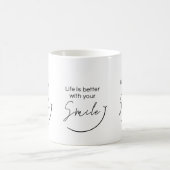 Mug Inspirational Minimalist Typography Quote Gift (Centre)