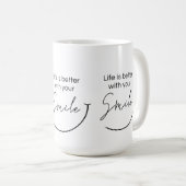 Mug Inspirational Minimalist Typography Quote Gift (Devant droit)
