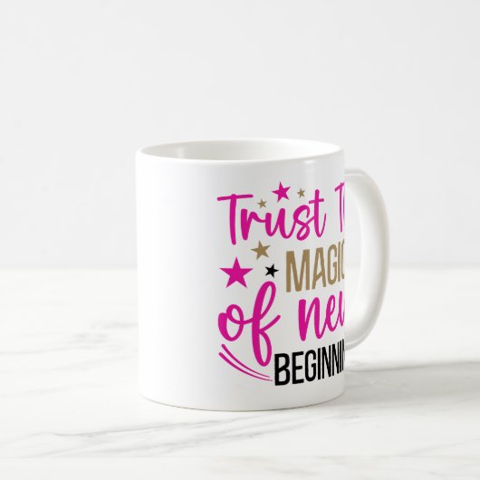 Mug Inspirational New Beginnings (Devant droit)