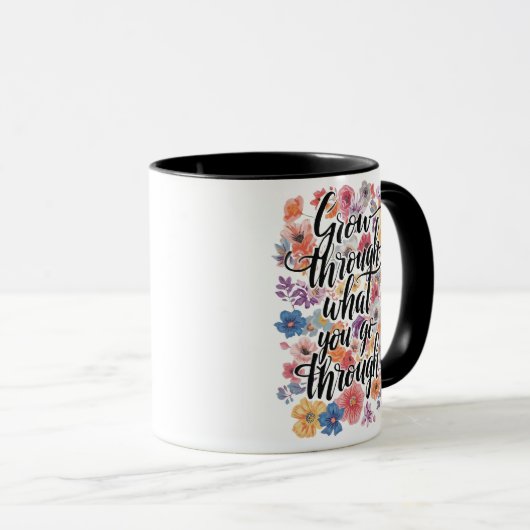 Mug Inspirational Resilience and Strength Message (Devant droit)