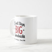 Mug Inspirational Saying Black & Red Physical Therapy (Devant gauche)