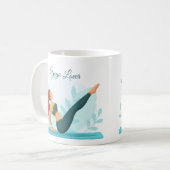 Mug Inspirational Yoga Lover Cadeau - Personnalisable (Devant gauche)