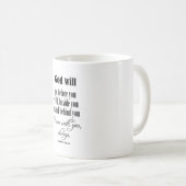 Mug Inspirationnal God Will Quota avec Bible Verset (Devant droit)