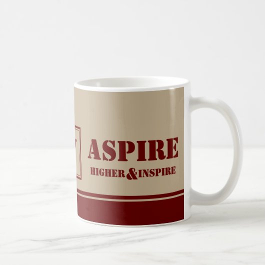 Mug Inspirationnel ASPIRE HAUT INSPIRE Motivationnel (Droite)