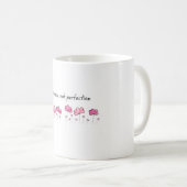 Mug Inspirationnel - Citation "Progress not Perfec (Devant droit)