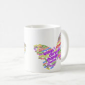 Mug Inspirationnel Elegant Papillon Cloud (Devant droit)