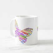 Mug Inspirationnel Elegant Papillon Cloud (Devant gauche)