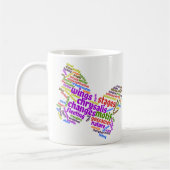 Mug Inspirationnel Elegant Papillon Cloud (Gauche)