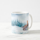 Mug Inspirationnel Lapin Priant Religieux (Devant droit)