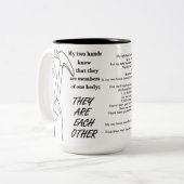 Mug Inspirationnel - Mes mains (Devant gauche)