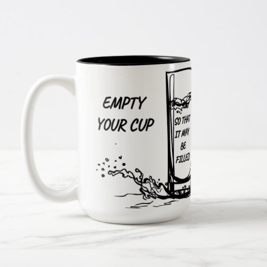 Mug Inspirationnel - Videz votre tasse (Gauche)