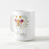 Mug Inspirationnelle Abee Happy (Devant gauche)