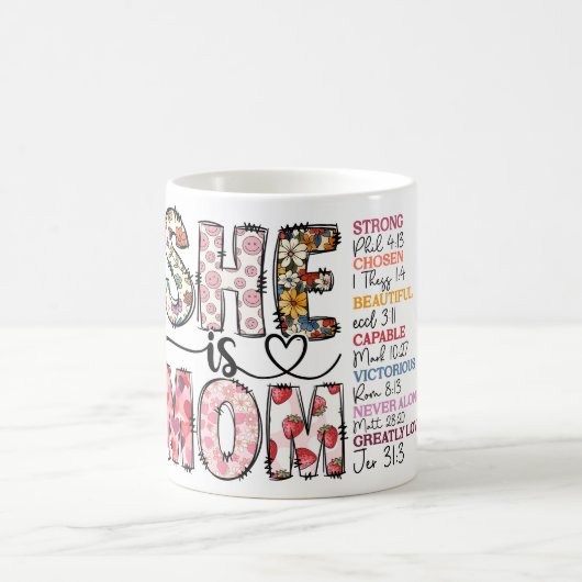 Mug Inspirationnelle Elle Est Maman Aimée (Centre)