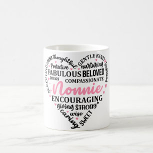 Mug Inspirationnelle Fête des Mères Coeur/Nonnie