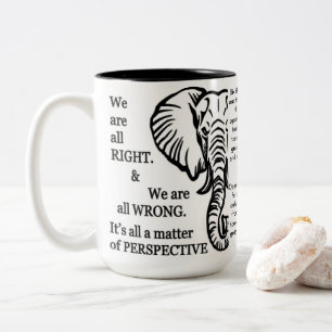 Mug Inspirationnelle - Les aveugles et l'éléphan