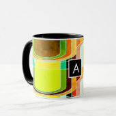 Mug Inspiré de funky rétro coloré (Devant gauche)