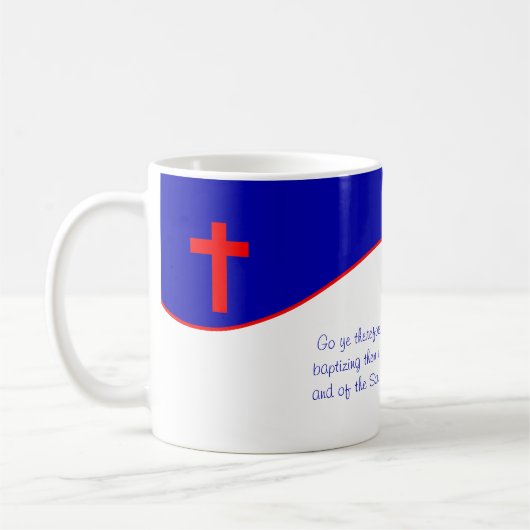 Mug Inspiré du drapeau chrétien (Gauche)